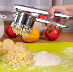 PASLANMAZ ÇELİK PATATES EZİCİ BÜYÜK HAZNELİ NARENCİYE SIKACAĞI