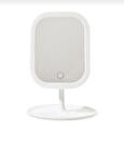 3 Renk Led'li Taşınabilir Şarjlı Işıklı KARE Makyaj Aynası Beyaz Renk