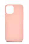 iPhone 12 Uyumlu Düz Renk Esnek Yumuşak Silikon Kılıf  Rubber Pembe