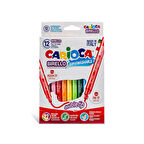 Nessiworld Carioca Birello Süper Yıkanabilir Çift Taraflı Keçeli Boya Kalemi 12'Li