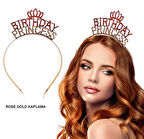 Birthday Princess Kristal Taç – Rose Gold Kaplama