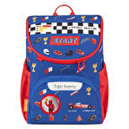 Mavi Kırmızı Anaokulu Çantası