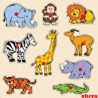 CS-1009 SAFARİ HAYVANLARI AHŞAP YAPBOZ
