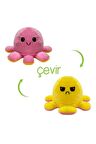 Peluş Duygulu Ahtapot Oyuncak 14 Cm Pembe