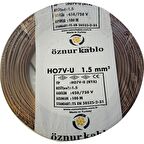 Öznur 1,5'Luk Nya Kablo 100 Metre KAHVERENGİ