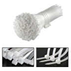 Microcase Plastik Kablo Bağı Cırt Kelepçe 3.6 X 100MM  Şeffaf 25 Adet-AL4483