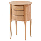 Naze Mobilya BÜYÜK ÜÇ ÇEKMECELİ OVAL KOMOT