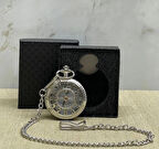 Özel Kutulu Rakamlı Gümüş Köstekli Saat Alk4662