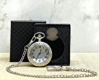 Özel Kutulu Gümüş Köstekli Saat Alk4686
