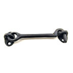 Antika Tarz Dekoratif Pirinç  Çengeli - 13cm, Oksit