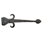 Antika Tarz Dekoratif Pirinç Kuyruklu Çanak Menteşe - 137x390 Mm, Oksit