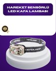 Wave Sensörlü LED Kafa Lambası Şarjlı Ayarlanabilir Işık