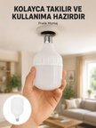 Mey Mey İthalat Acil Durumlara Uygun Şarjlı Torch LED Ampul 30 Watt Yeni Nesil Najmaddin