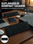 Karg Kablosuz Katlanabilir Bluetooth Klavye Telefon Tablet Bilgisayar Uyumlu Najmaddin