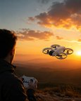 Çift Bataryalı Kameralı Mini Drone Işıklı Akıllı Uçuş Sistemi Najmaddin