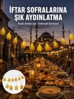 Mey Mey İthalat Dekoratif Ramazan LED Işık Pilli Cami Tasarımlı Zincir Aydınlatma Yeni Nesil Najmaddin