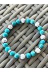 Turkuaz & Havlit Doğal Taş Bileklik