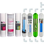 Su Arıtma Cihazı Filtresi 7'li Set Paket Aşama Membransız
