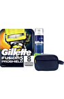 Fusion Proshield 8 Adet Tıraş Bıçağı Yedeği + Gillette Sensitive 250 ml Tıraş Köpüğü + Seyahat Çanta
