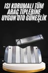 Nevamel Araç Güneşlik Koruyucu Cam Güneşliği Otomobil Güneşlikleri Katlanabilir