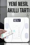 Nevamel® Tartı Baskül Dijital Elektronik Tartı Vücut Analiz Wifi Akıllı Yağ Ölçer
