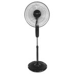Nevamel® EVEREST FAN11 SİYAH CoolAir 3 Kademeli Hız 40cm 5 Kanat Pervane ve Çerçeve 45W Otomatik Salınım Yükseklik Ayarlı Vantilatör(1923)