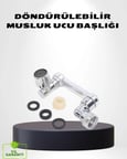 Nevamel® 1080° Dönebilen Musluk Ucu – Su Tasarruflu Esnek ve 360° Çift Eksenli Başlık (Kopya)