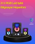 Nevamel 2.1 Kanal RGB LED Oyun Hoparlörü Subwoofer Destekli