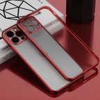 Nevamel iPhone 11 Pro 5.8inç Renkli Kenar Şeffaf Kılıf Kamera Korumalı Kılıf-(5775)