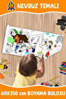 Nevruz Bayramı Temalı Dev Boyama Rulosu 60x250 CM
