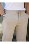 Rahat Şık Kolay Ütülenebilir Slim Fit Kumaş Jogger Pantolon