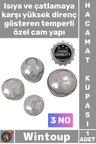 #Hacamat Isıya Dayanıklı Profesyonel Hijyenik Vakumlu Kaliteli Şeffaf Cam Hacamat Kupası 3 No 1 Adet