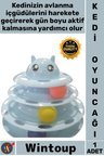 #Oyuncak İnteraktif Eğlence Kulesi Toplu Hareketli Zeka Geliştiren 3 Katlı Kedi Başlık Kedi Oyuncağı