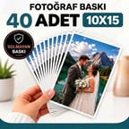 40 Adet 10x15 Kaliteli Fotoğraf Baskısı 