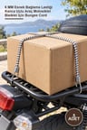 5 Adet Yuvarlak Bagaj Lastiği – 6 MM Esnek Bağlama Lastiği Kanca Uçlu Araç Motosiklet Bisiklet İçin Bungee Cord