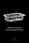 Buzdolabı Saklama Kabı Dondurucu Kabı 1000 Cc 50 Adet