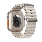 Ally Apple Watch 7-8 45mm 6-5-4 44mm Watch Ultra 49mm Marine Silikon Kayış Kordon 