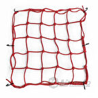 Motosiklet Fosforlu Kask Filesi Kırmızı OBAK