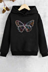 Uyguntarz Çocuk Butterfly Baskılı Sweatshirt