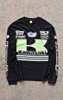 Race Day Kawasaki Uzun Kol T-shirt