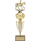 ODAK KUPA - Figürlü Kupalar - At / Binici Figürlü Kupalar FG-067 B - 42 cm