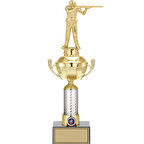 ODAK KUPA - Figürlü Kupalar - Atıcı Figürlü Kupalar FG-058 C - 41 cm