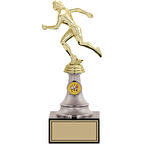 ODAK KUPA - Figürlü Kupalar - Atletizm Kadın Figürlü Kupalar FG-010 B - 27 cm