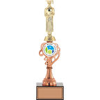 ODAK KUPA - Figürlü Kupalar - Mezuniyet Erkek Figürlü Kupalar FG-034 C - 34 cm