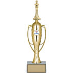 ODAK KUPA - Figürlü Kupalar - Satranç Figürlü Kupalar FG-025 A - 34 cm