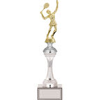 ODAK KUPA - Figürlü Kupalar - Tenis Kadın Figürlü Kupalar FG-030 B - 36 cm