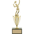 ODAK KUPA - Figürlü Kupalar - Tenis Kadın Figürlü Kupalar FG-039 C - 32 cm