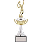 ODAK KUPA - Figürlü Kupalar - Tenis Kadın Figürlü Kupalar FG-046 A - 38 cm