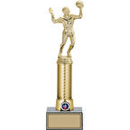 ODAK KUPA - Figürlü Kupalar - Voleybol Erkek Figürlü Kupalar FG-008 B - 32 cm