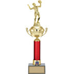 ODAK KUPA - Figürlü Kupalar - Voleybol Kadın Figürlü Kupalar FG-054 A - 46 cm